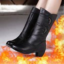 Bota Feminina Aurora Couro Legítimo/Promoção de Outono
