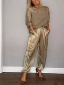 Conjunto Calça e Blusa Melina / Para a Mulher Moderna