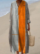 Maitê | Vestido Midi Longo Boho em Patchwork