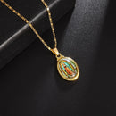 Colar Medalha Milagrosa Virgem Maria 60cm Ouro 18K/ Certificado 2anos de Garantia