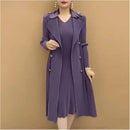 Conjunto Veneza Vestido fluido + Casaco Longo