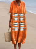 Rovena - Vestido de Verão com Estampa Vintage