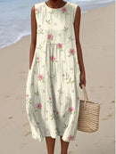 Vestido Luzia Floral Vintage | Elegância para todas as ocasiões