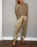 Conjunto Calça e Blusa Melina / Para a Mulher Moderna