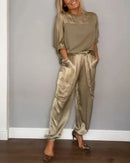 Conjunto Calça e Blusa Melina / Para a Mulher Moderna