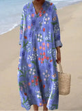 Maitê | Vestido Midi Longo Boho em Patchwork