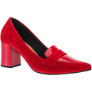 Scarpin Feminino Salto Alto Grosso Bico Fino Confortável 3041